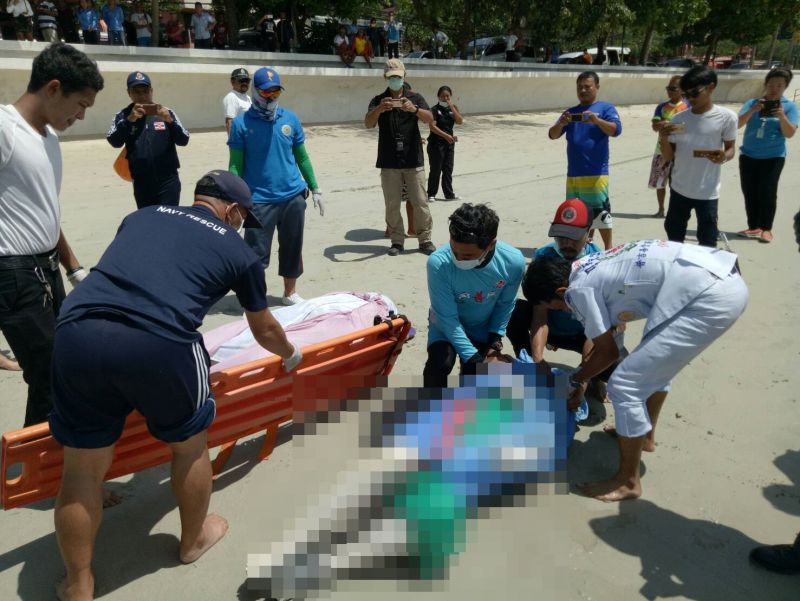 พบแล้วศพ 2 หนุ่มแดนมังกรจมน้ำหาดฟรีดอม หลังหายไปในทะเล 2 วัน