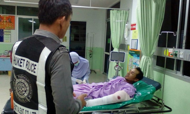 ตร.ตั้งข้อสงสัยกลุ่มขโมยขี้ยางพารายิงพนักงานบริษัทยางบาดเจ็บ