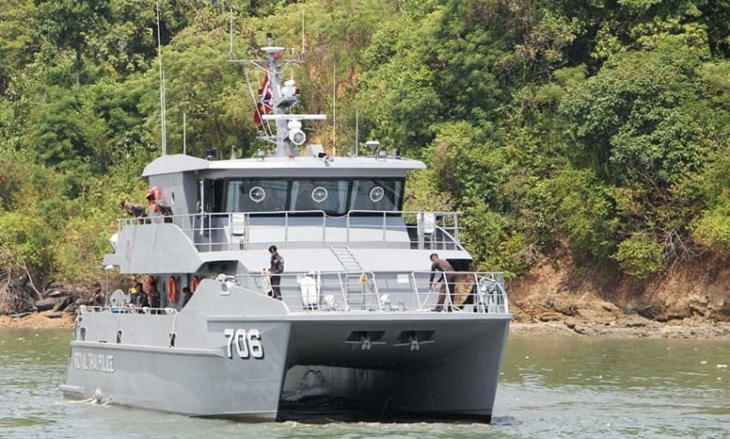 ภูเก็ตจัดพิธีรับเรือตรวจการณ์ 706 (วาสุเทพ) เพื่อปฏิบัติหน้าที่ด้านความปลอดภัยทางน้ำ