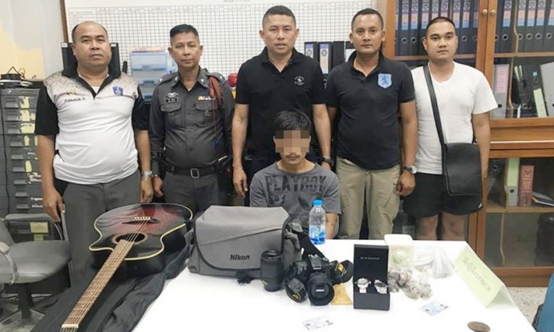 ตาไว! ตร.ถลางตั้งด่าน พบหนุ่มปั่นจักรยานมีพิรุธ เค้นสอบสารภาพลักทรัพย์บ้านทนาย