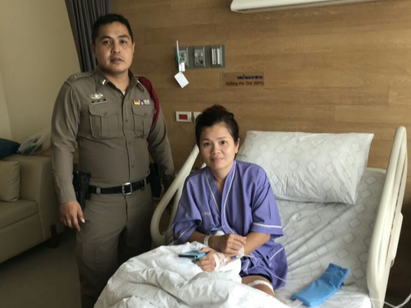หญิงวัย 41 จ่ายตลาดโดนกระสุนปืนปริศนากระสุนฝังขา ตร.เร่งแกะรอยตรวจสอบที่มา