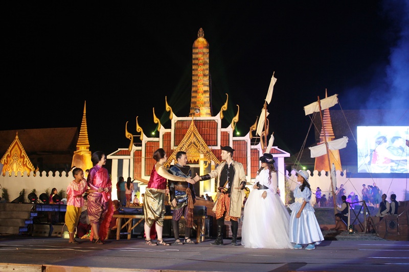 บรรยากาศงานแสดงแสงสีเสียง ละครอิงประวัติศาสตร์ ประจำปี 2561 / ภาพ อบจ.ภูเก็ต