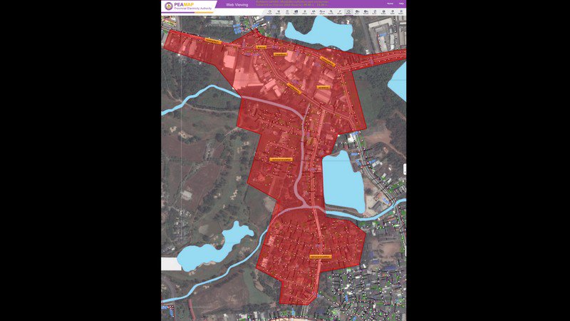 งดจ่ายไฟพื้นที่กะทู้พรุ่งนี้ ปรับปรุงระบบจ่ายไฟแรงสูง