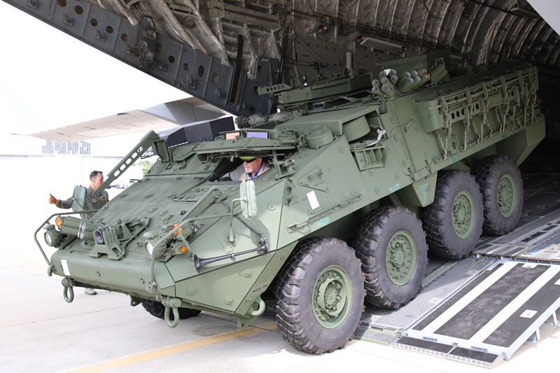 พิธีส่งมอบยานเกราะล้อยางลำเลียงพลทหารราบ Stryker-RTA ICV ให้แก่กองทัพบกไทย 2562