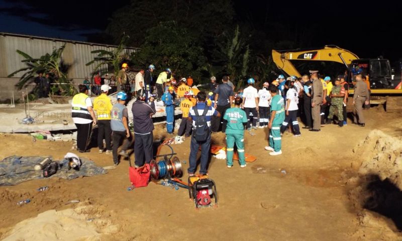 พบศพคนงานครบ 7 ศพ เหตุนั่งร้านถล่ม ยุติการค้นหา