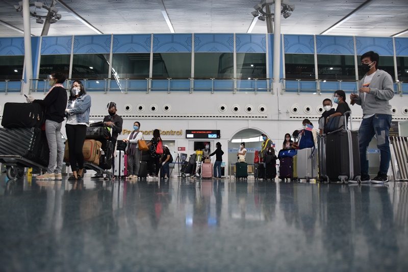 ทภก.อำนวยความสะดวกให้กับผู้โดยสารสายการบิน  Philippines Air Asia ภาพ ท่าอากาศยานภูเก็ต