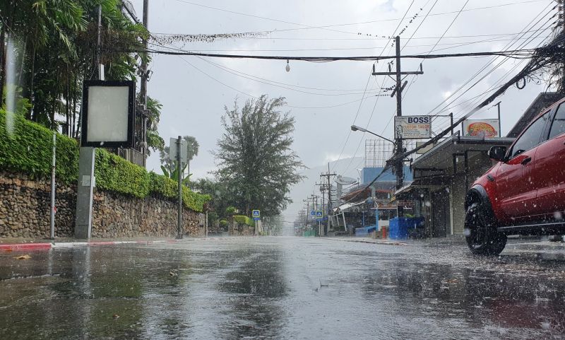 ภูเก็ตระวังฝนตกฟ้าคะนองต่อเนื่องตลอดสัปดาห์