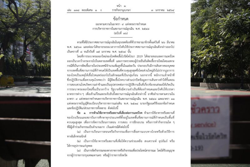 ประกาศแล้ว ’8 ข้อกำหนดสกัดโควิด’ เริ่มบังคับใช้ 4 ม.ค.64