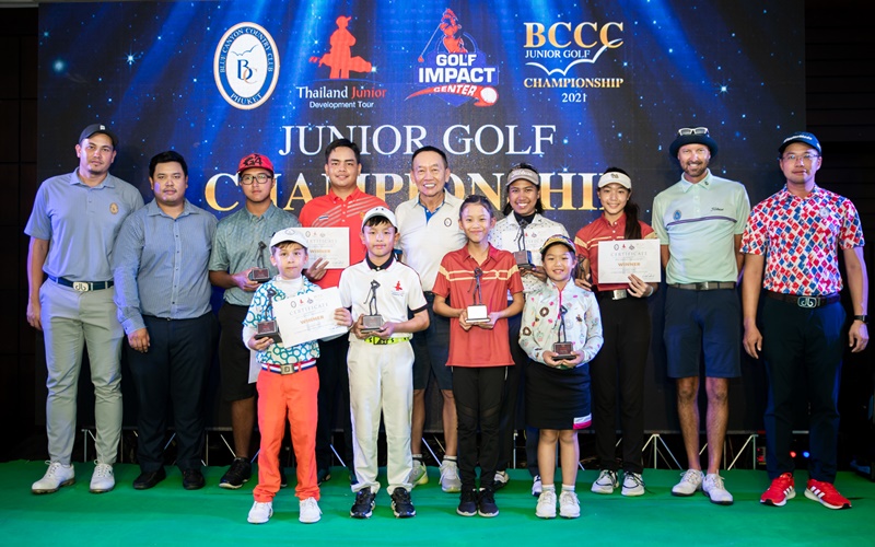 ผู้ชนะรายการ BCCC Junior Golf Championship ครั้งที่ 1 ทั้ง 10 คน จาก 5 รุ่น ภาพ Blue Canyon Country Club