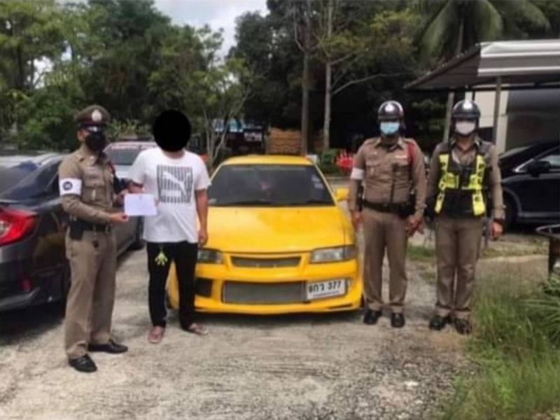 ตำรวจภูเก็ตบุกถึงบ้านจับหนุ่มขับเหลืองเก๋งย้อนศร
