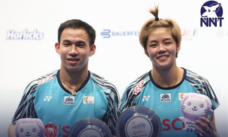 นายกฯ ร่วมยินดี ‘บาส-ปอป้อ’ คว้าแชมป์คู่ผสมศึกแบดมินตัน Singapore Open 2022