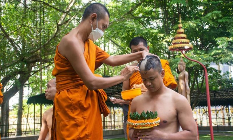 เรือนจำภูเก็ต ประกอบพิธีปลงผมนาค งานอุปสมบทหมู่ ถวายเป็นพระราชกุศล แด่สมเด็จพระเจ้าลูกเธอ เจ้าฟ้าพัชรกิติยาภาฯ