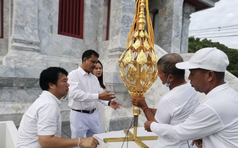 ผู้ว่าฯ เป็นประธานประกอบพิธีติดตั้งพุ่มข้าวบิณฑ์ ศาลหลักเมืองจังหวัดภูเก็ต (เมืองใหม่)