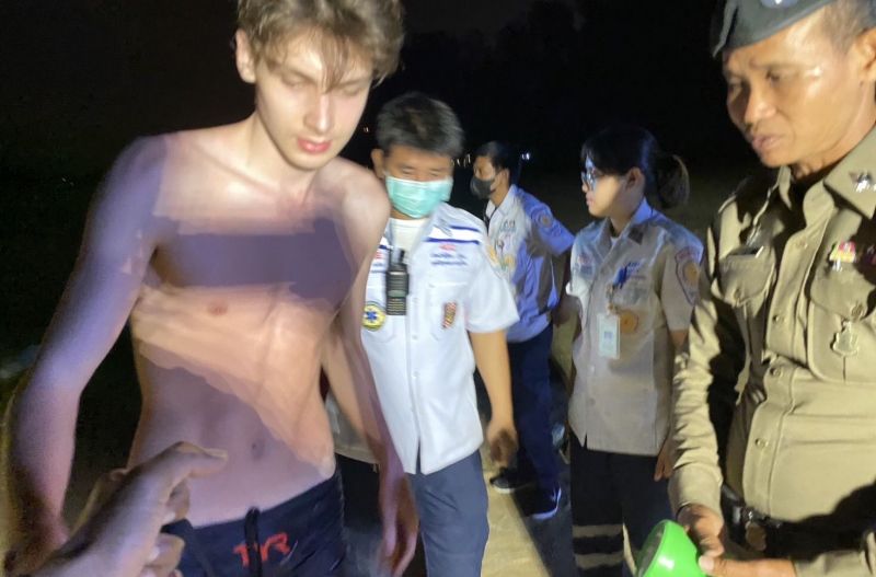 ตำรวจท่องเที่ยวประสานช่วยหนุ่มเบลารุสหลงป่าเขาหาดในยางเกือบทั้งคืน