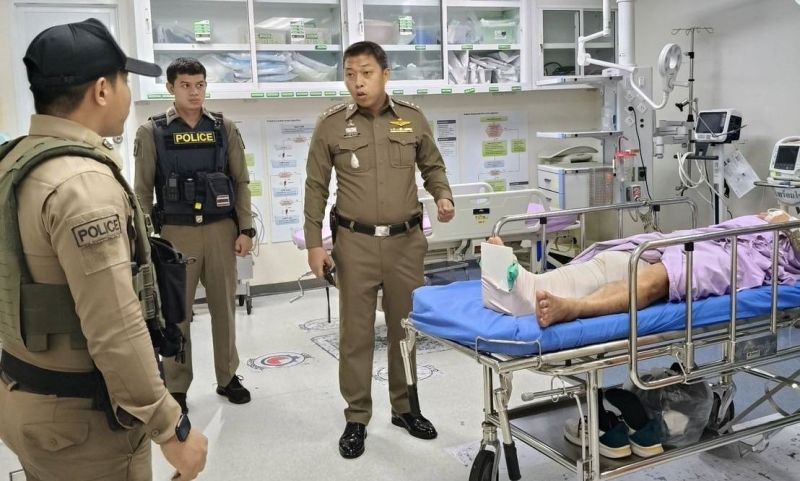 ตร.ยิงปืนไฟฟ้าหนุ่มคลุ้มคลั่งไม่เป็นผล พุ่งทำร้ายต้องยิงปืนระงับเหตุ พบเพิ่งออกจากคุก 2 เดือน