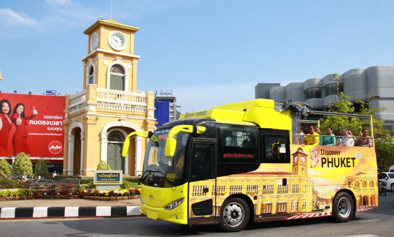 ทน.ภูเก็ตร่วมทดสอบรถ EV Bus รถบัสนำเที่ยวช่วยลดมลพิษทางอากาศในเขตเทศบาลนครภูเก็ต