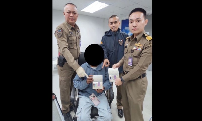 ตม.สนามบินภูเก็ต รวบหนุ่มศรีลังกาใช้หนังสือเดินทางและวีซ่าปลอม หวังออกจากภูเก็ต