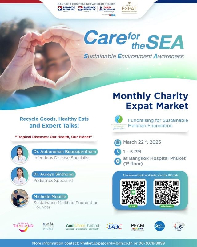 Care for the SEA: ตลาดนัดการกุศลประจำเดือนสำหรับชาวต่างชาติ