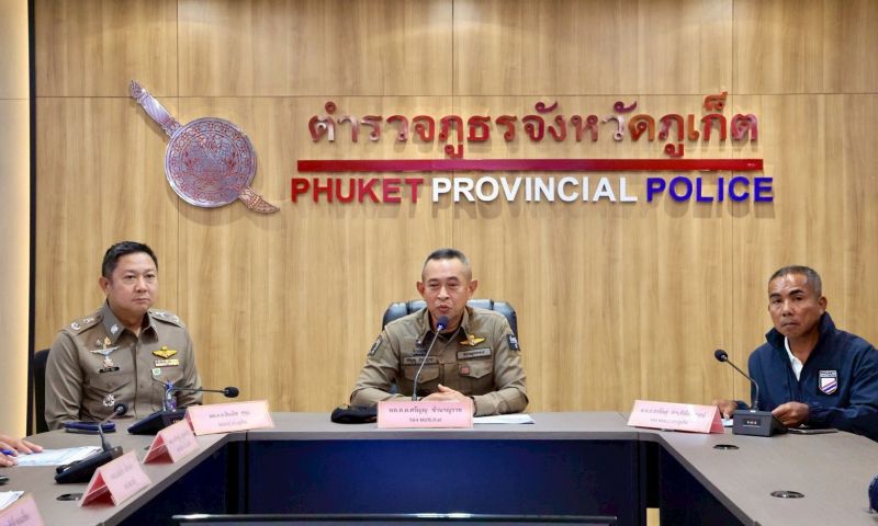 ตร.ภูเก็ตแถลงจับ 5 คดีสำคัญ เปิดให้เช่า จยย.นอมินี แก๊งคอล เรียกรับเงิน เสียหาย 10 ล.