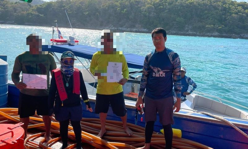 จับคาหนังคาเขา เรือบรรทุกน้ำมันลักลอบทิ้งสมอ ทำลายปะการังอ่าวสยาม เกาะราชา